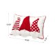 Glitzhome 18"L 3D Heavy Cotton Knitted Gnome Throw Pillow