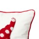 Glitzhome 18"L 3D Heavy Cotton Knitted Gnome Throw Pillow