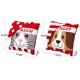 Glitzhome 14"L Hooked 3D Meow & Woof Throw Pillows, Set of 2