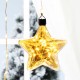 Glitzhome 25.75"H 3 Pack Christmas Glass Star Ornaments with String Lights