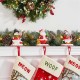 Glitzhome 6.5"H Resin Santa, Snowman, Penguin Stocking Holders, Set of 3