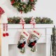 Glitzhome 7"H Wooden Christmas Cardinal Stocking Holders, Set of 2