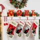 Glitzhome 8.5"H Metal "NOEL" Christmas Stocking Holders with LED Lights, Set Of 4