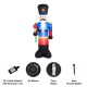 Glitzhome 8 ft Lighted Inflatable Nutcracker Décor