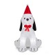 Glitzhome 6 ft Lighted Inflatable Puppy Dog Décor