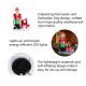 Glitzhome 7 ft Lighted Inflatable Nutcracker Fire Fighter with Puppy Dog Décor