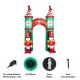 Glitzhome 10 ft Lighted Inflatable Arch Gate with Soldiers Décor