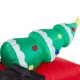 Glitzhome 11 ft Lighted Inflatable Santa on Tractor Décor