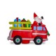 Glitzhome 7 ft Lighted Inflatable Santa in Truck  Décor