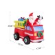 Glitzhome 7 ft Lighted Inflatable Santa in Truck  Décor