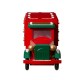 Glitzhome 14.5"L Wooden Christmas Truck Countdown Calendar with Drawer