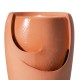 Glitzhome 21.25"H Terracotta Ceramic Fountain with Pump and LED Light