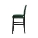 Glitzhome 45"H Hunter Green PU Leather Upholstered Bar Chair with Studded Decor, Set of 2