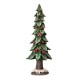 Glitzhome 20"H Resin Christmas Handcrafted Red Berry Table Tree Decor