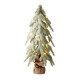 Glitzhome 22"H Lighted Frosted Artificial Table Tree