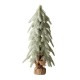 Glitzhome 22"H Lighted Frosted Artificial Table Tree