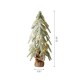 Glitzhome 22"H Lighted Frosted Artificial Table Tree