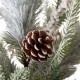 Glitzhome 24"H Lighted Flocked Pinecone and Berries Table Tree