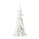 Glitzhome 14.75"H White Resin Christmas Handcrafted Table Tree Décor