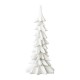 Glitzhome 14.75"H White Resin Christmas Handcrafted Table Tree Décor