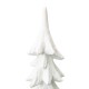 Glitzhome 14.75"H White Resin Christmas Handcrafted Table Tree Décor