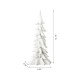 Glitzhome 14.75"H White Resin Christmas Handcrafted Table Tree Décor