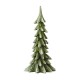 Glitzhome 14.75"H Green Resin Christmas Handcrafted Table Tree Décor