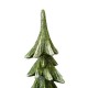 Glitzhome 14.75"H Green Resin Christmas Handcrafted Table Tree Décor