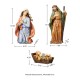 Glitzhome 12 Piece Oversized Resin Nativity Figurine Sets