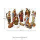 Glitzhome 12 Piece Resin Nativity Figurine Sets