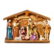 Glitzhome 12.5"L Lighted Resin Nativity Set