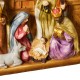 Glitzhome 12.5"L Lighted Resin Nativity Set