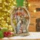 Glitzhome 11.22"H Resin Nativity Set