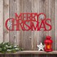 Glitzhome 24"L Metal "MERRY CHRISTMAS" Wall Decor