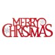 Glitzhome 24"L Metal "MERRY CHRISTMAS" Wall Decor