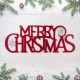 Glitzhome 24"L Metal "MERRY CHRISTMAS" Wall Decor