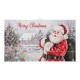 Glitzhome 24"L Christmas Lighted Wooden Santa Wall Hanging Decor