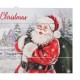 Glitzhome 24"L Christmas Lighted Wooden Santa Wall Hanging Decor