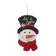 Glitzhome 19"H Christmas Lighted 3D Wooden Metal Snowman Wall Hanging Decor