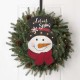 Glitzhome 19"H Christmas Lighted 3D Wooden Metal Snowman Wall Hanging Decor