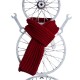 Glitzhome 34"H Lighted Metal Bike Wheel Snowman Porch Décor with Red Knitted Scarf