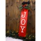 Glitzhome 40"H Lighted Wooden Sleigh "JOY" Porch Sign Board