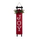 Glitzhome 40"H Lighted Wooden Sleigh "JOY" Porch Sign Board