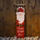 Glitzhome 42"H Wooden Sleigh Santa Porch Sign Board