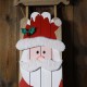 Glitzhome 42"H Wooden Sleigh Santa Porch Sign Board