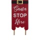 Glitzhome 42"H Wooden Sleigh Santa Porch Sign Board