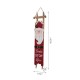 Glitzhome 42"H Wooden Sleigh Santa Porch Sign Board