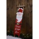 Glitzhome 42"H Wooden Sleigh Santa Porch Sign Board