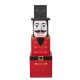 Glitzhome 35.50"H Wooden Stacked Block Nutcracker Porch Decor