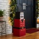 Glitzhome 35.50"H Wooden Stacked Block Nutcracker Porch Decor